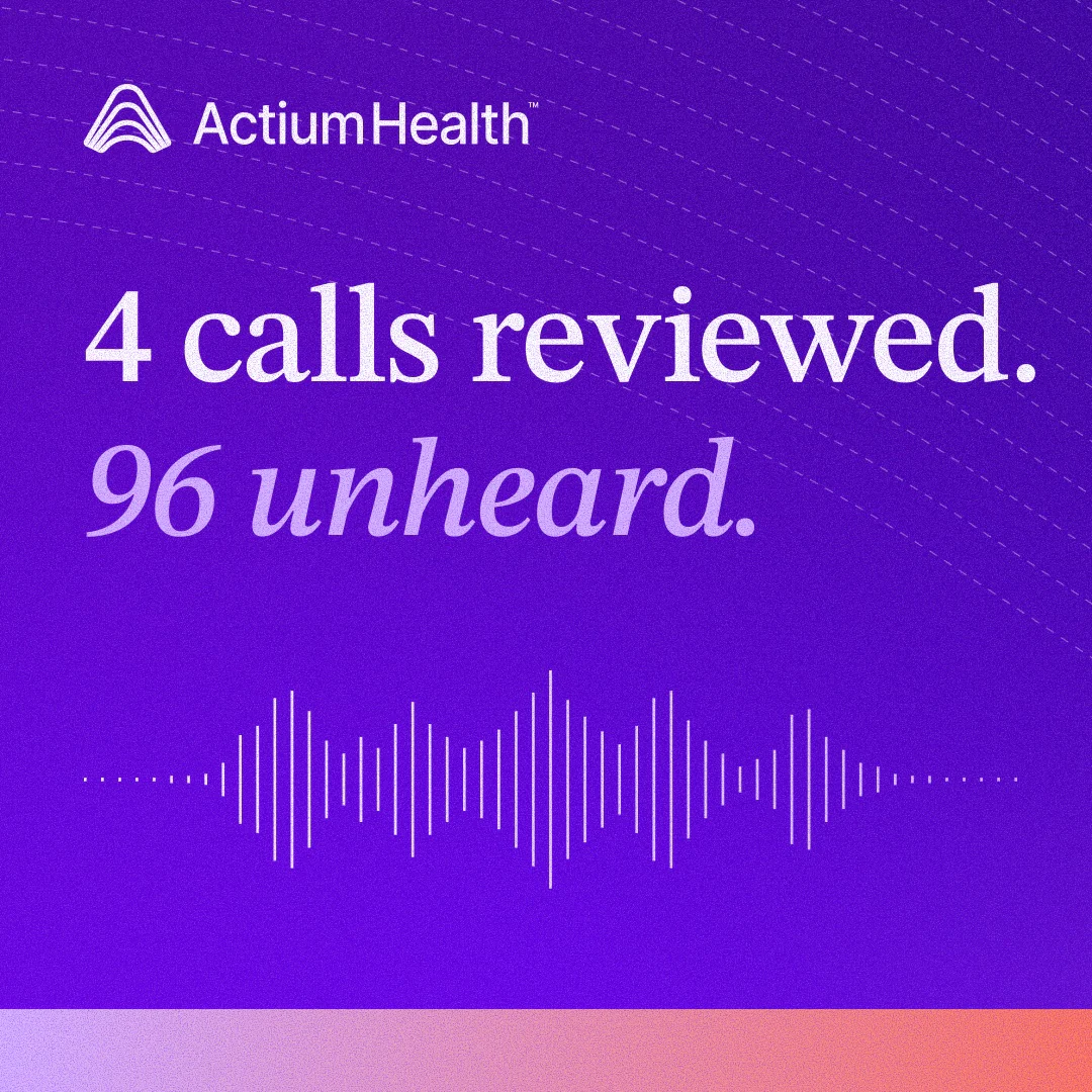 The risks of reviewing only a sample of patient calls
