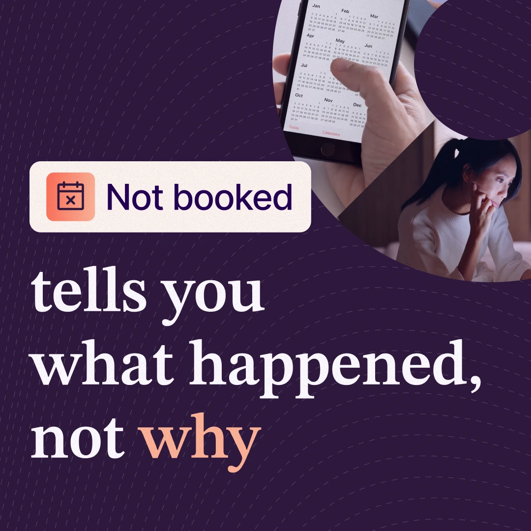 A scheduling report shows what happened. The call explains why.